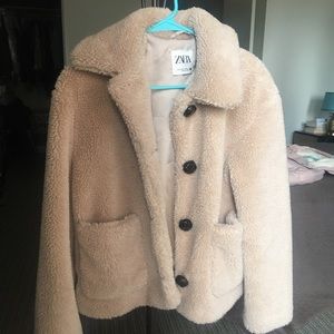 Zara Teddy Jacket size XS